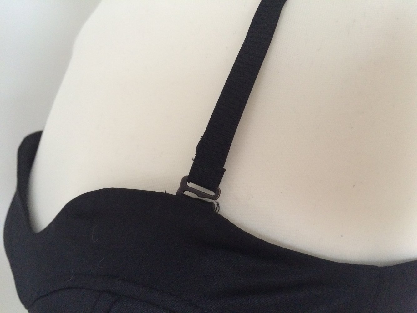 Corsett Corsage schwarz glänzend