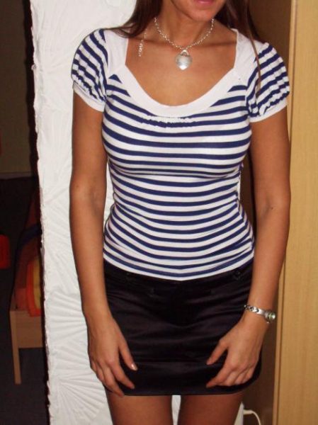 Top Tshirt gestreift Jersey