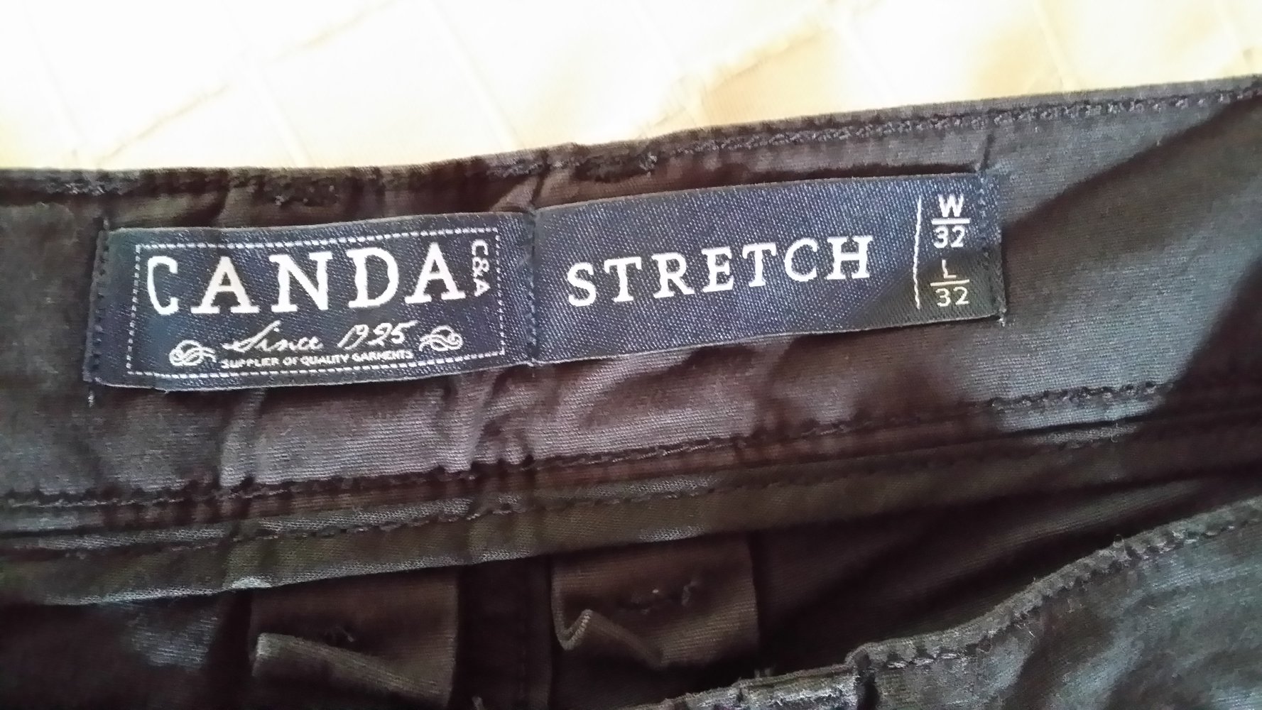 Herrenhose schwarz – neu – Größe W32 / L32 stretch