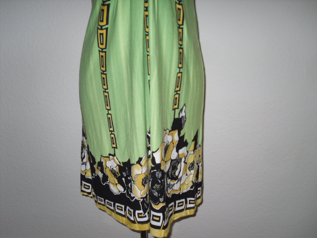 knielanges stretch Viskose Kleid Neckholderkleid in Gr. M 40