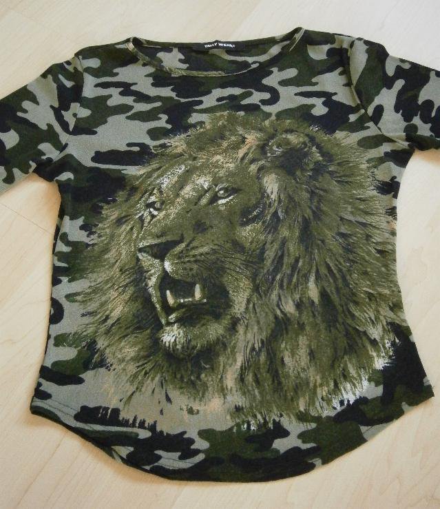 Kurzes Camouflage Shirt von Telly Weijl Gr. S-M