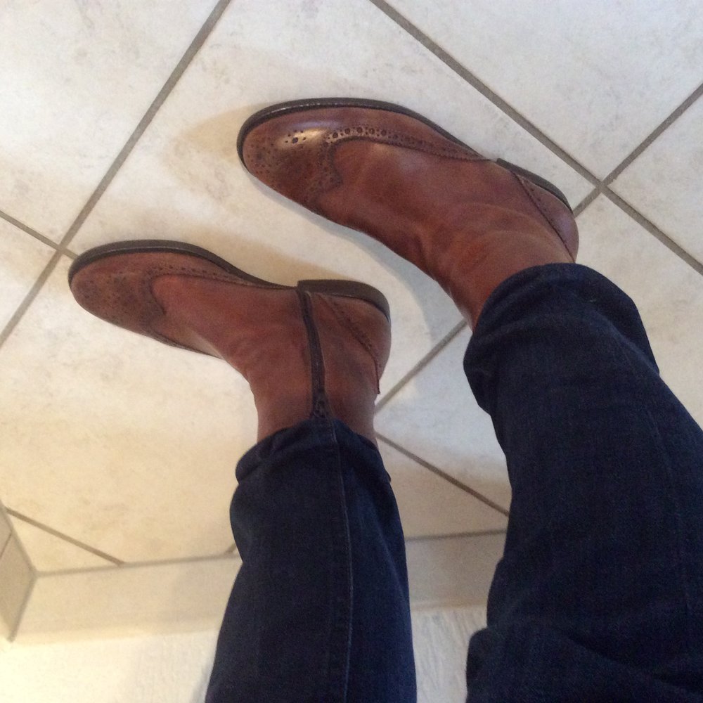 Pierrè Rizzolli Glattleder Stiefel Stiefelette Größe 38 Damen Budapestermuster Budapesterlochmuster