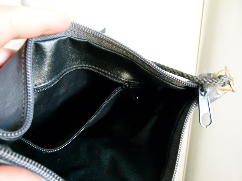 Umhängetasche, grau, Abendtäschchen, Boho Mori Festival