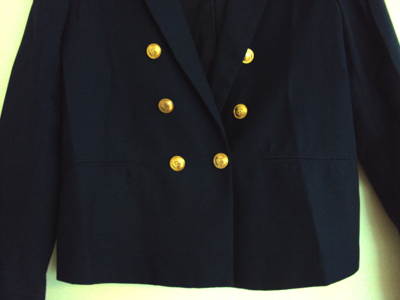 Blazer navy dunkelblau gold goldene Knöpfe maritim H&M 38 blogger