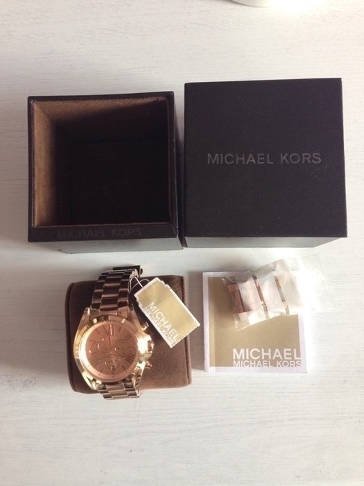 Michael kors Uhr Armbanduhr rosegold Gold Kupfer Rose römisches ziffernblatt Edelstahl mk5503 ovp