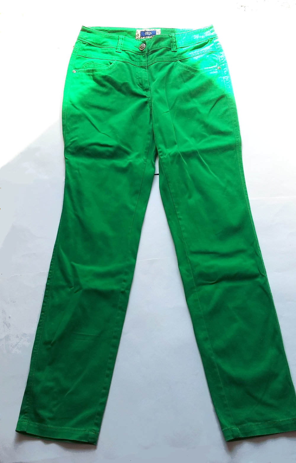 NEU Jeans CECIL 29/32 straight regular M / 38/40 froschgrün