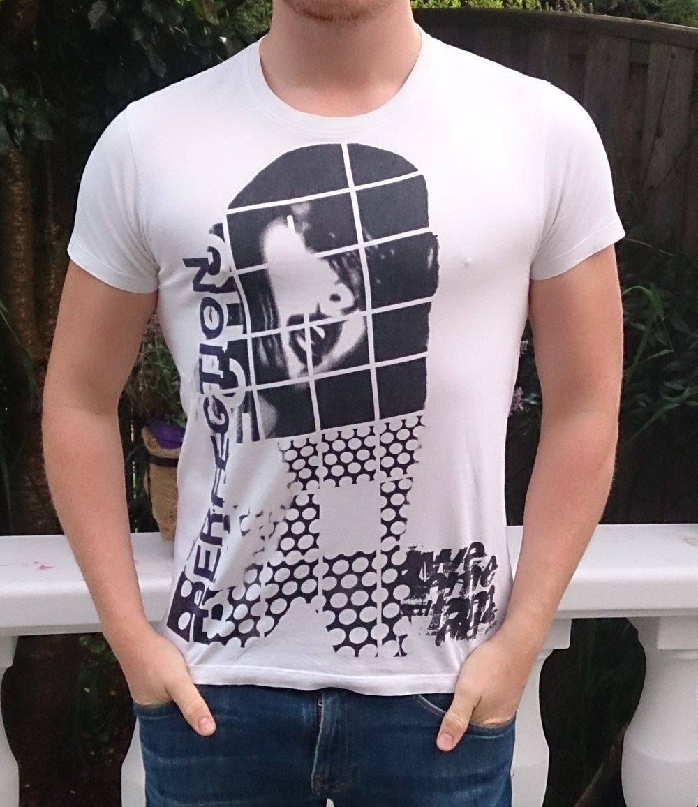 New Yorker-Smog T-Shirt Gr. M in Weiß