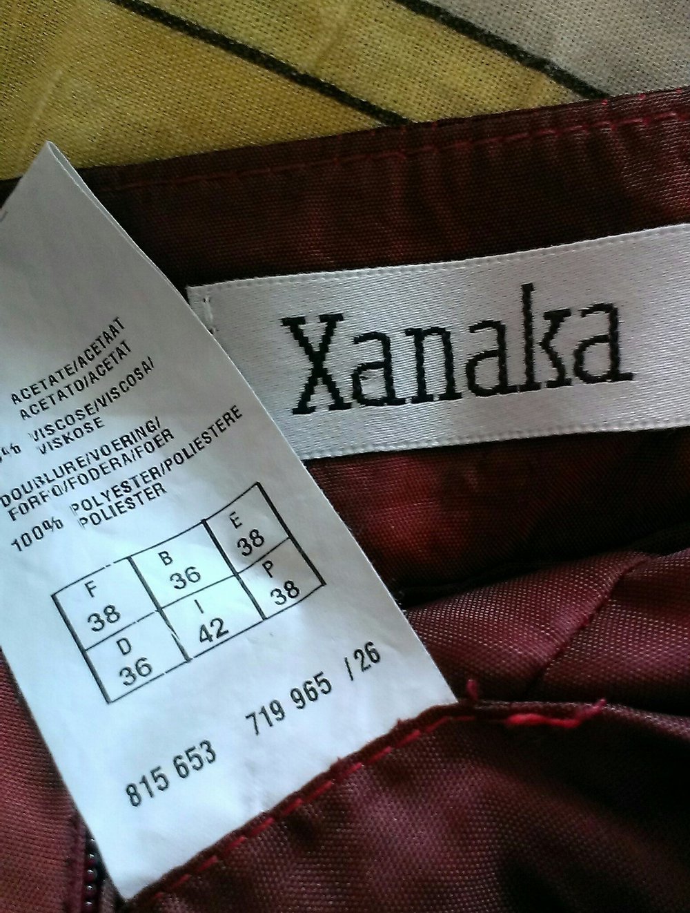 bordeauxfarbenes Kleid Gr. 36