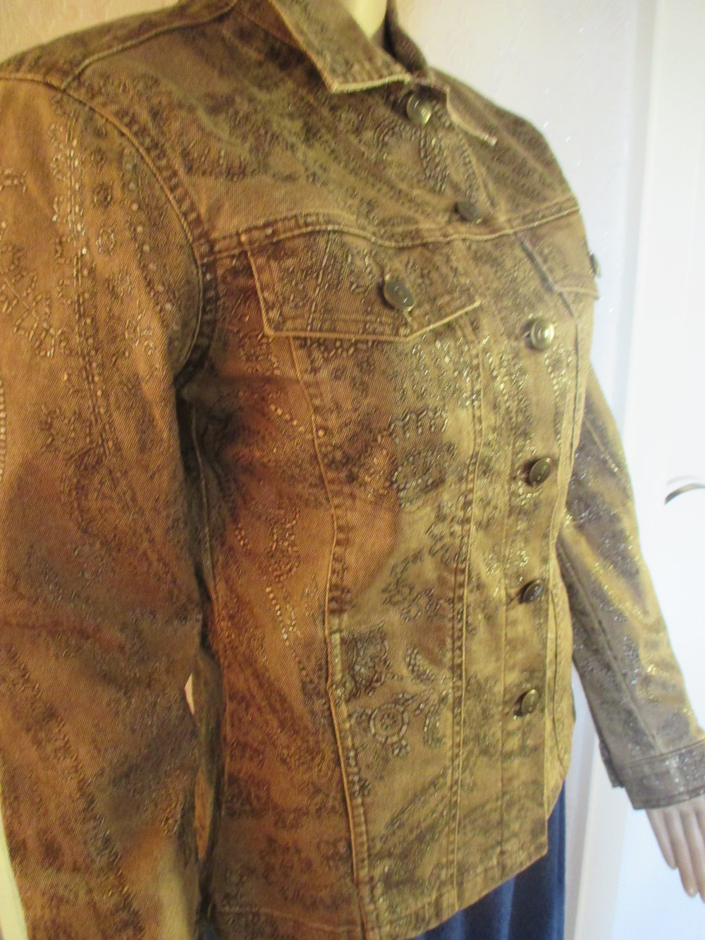 NEU * Edel * ausgefallen * Rokoko * Barock- Style * Glitzer- Look * Jeans * Jacke 