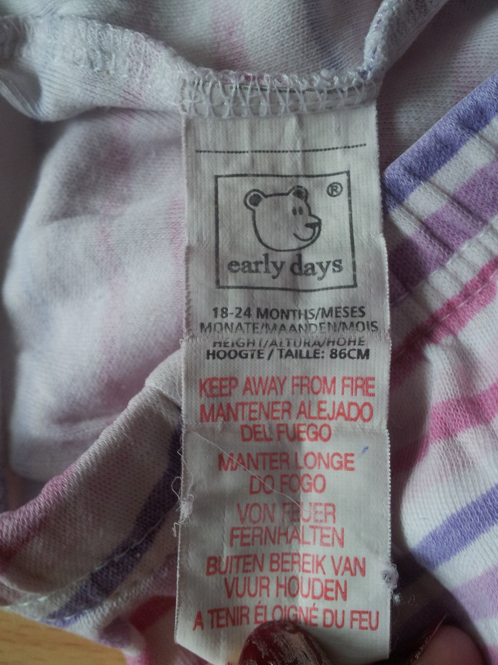 Schlafhose Haushose rosa pink lila Streifen Gr. 86