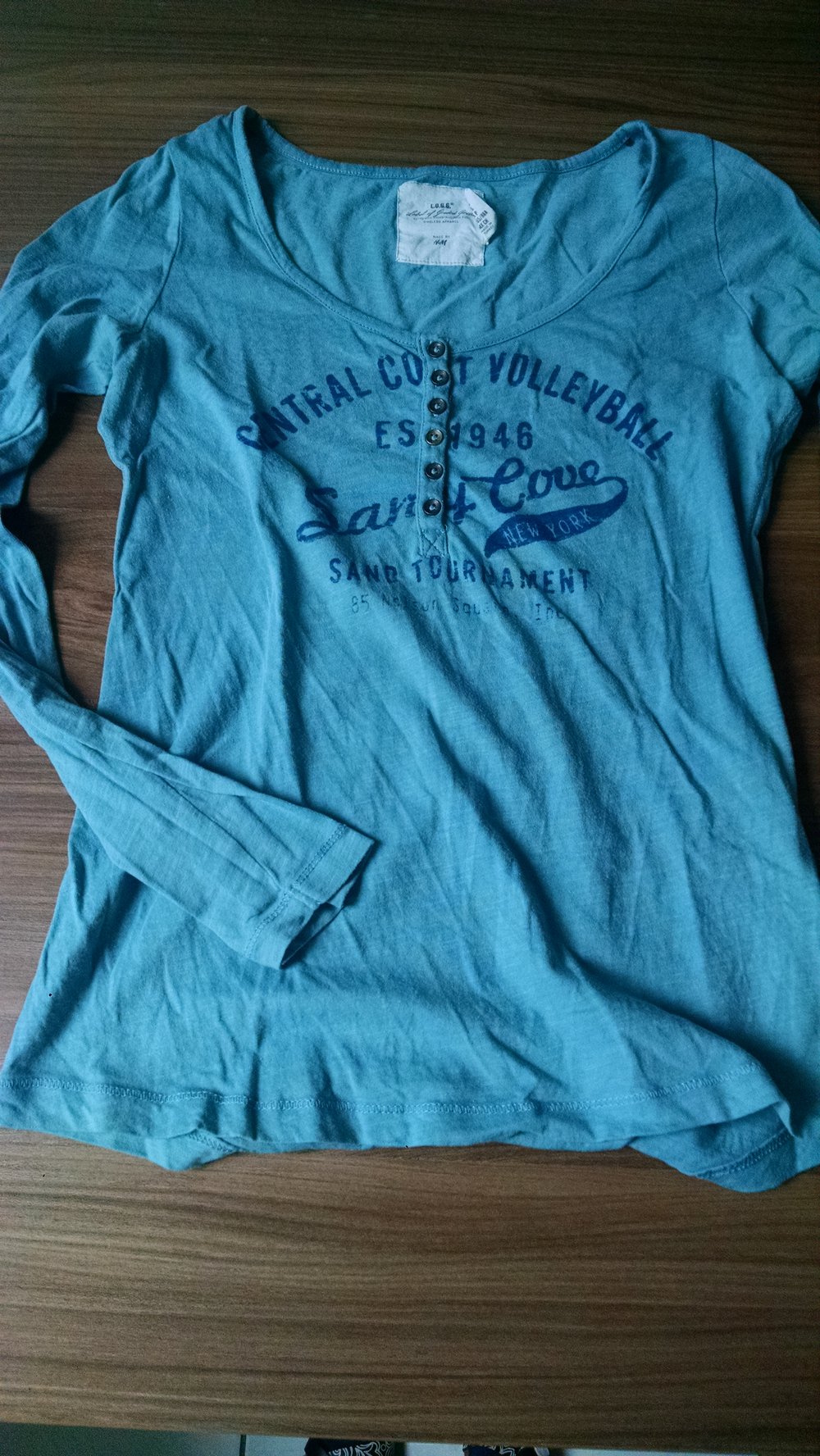 Langarmshirt mit Knopfleiste