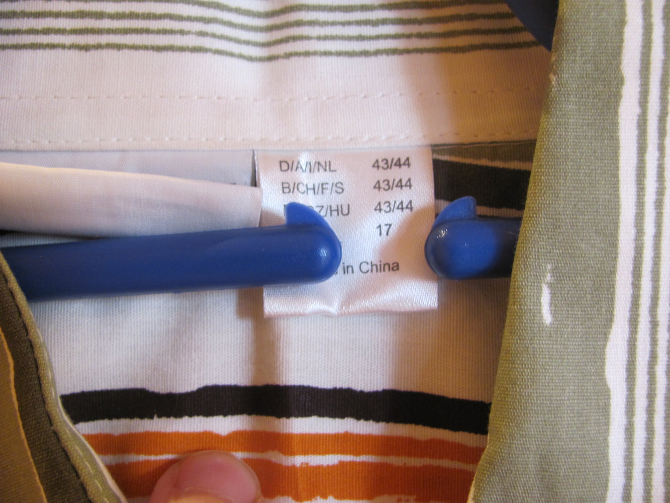 Hemd Herrenhemd Kurzarm Rainbow Collection Größe 43/44