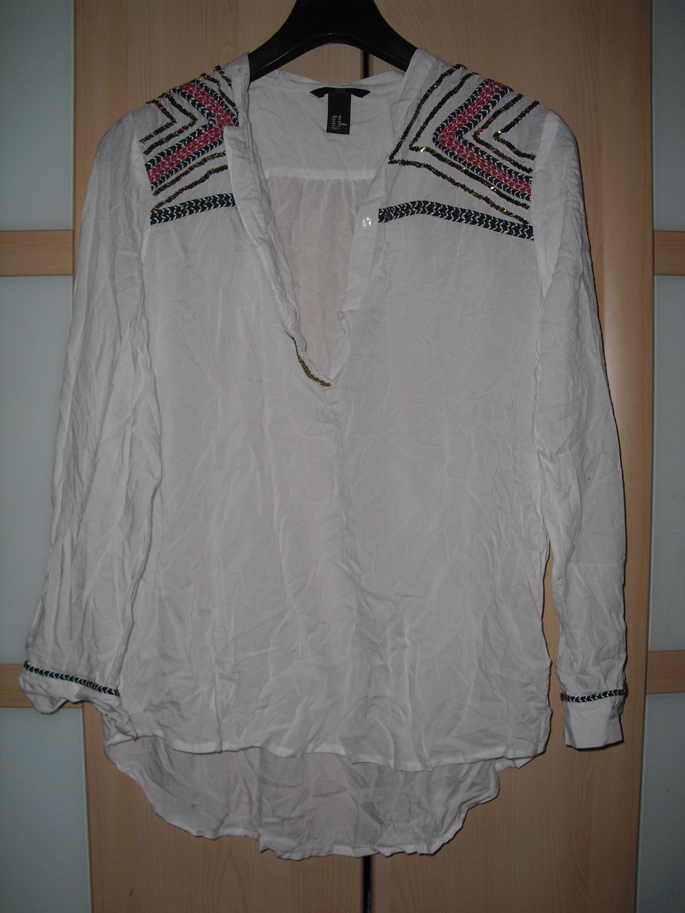 Süße Vokuhila Bluse von H&m Glitzer Orientalisch