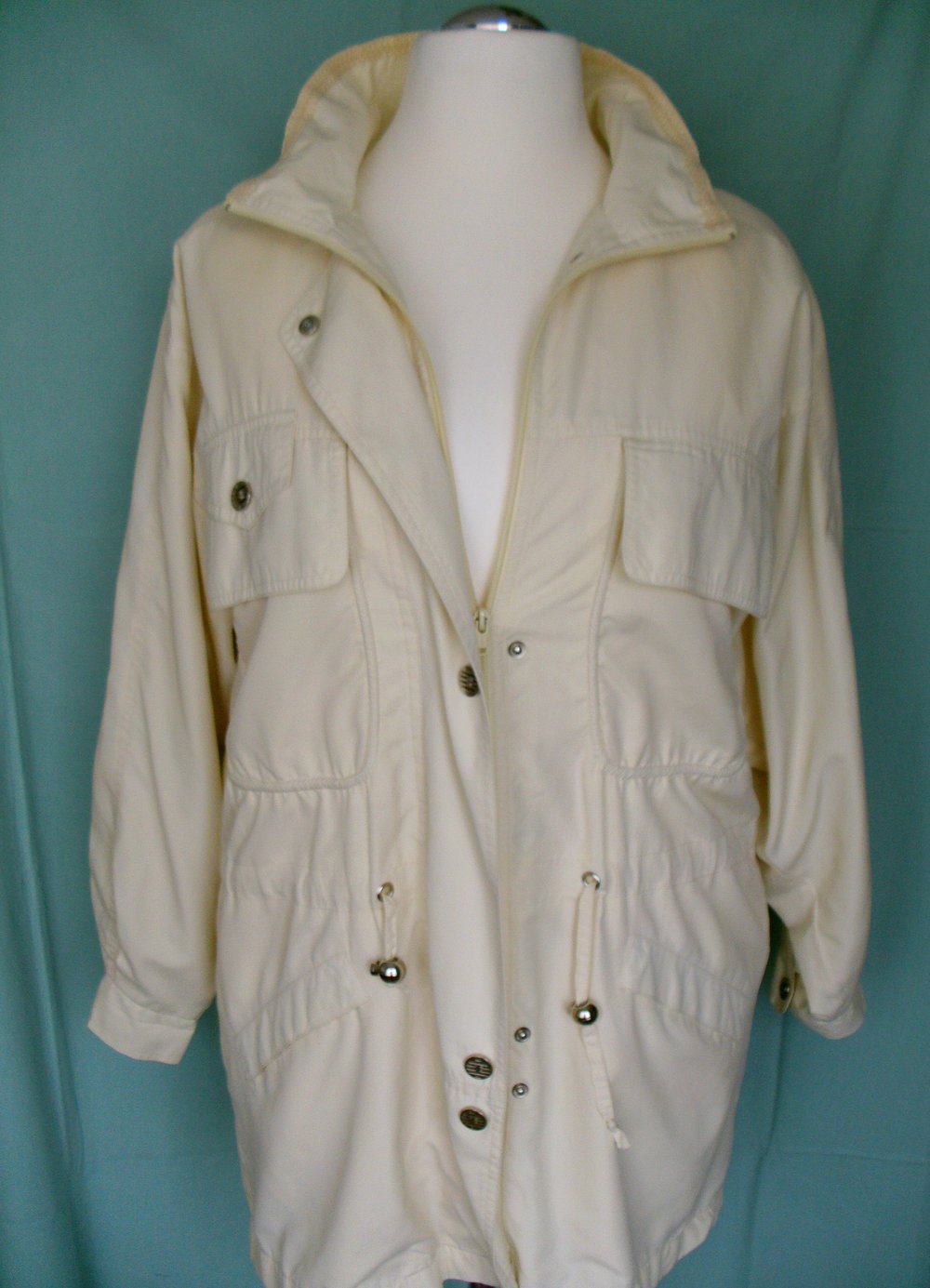 Übergangsjacke / Parka in vanillegelb