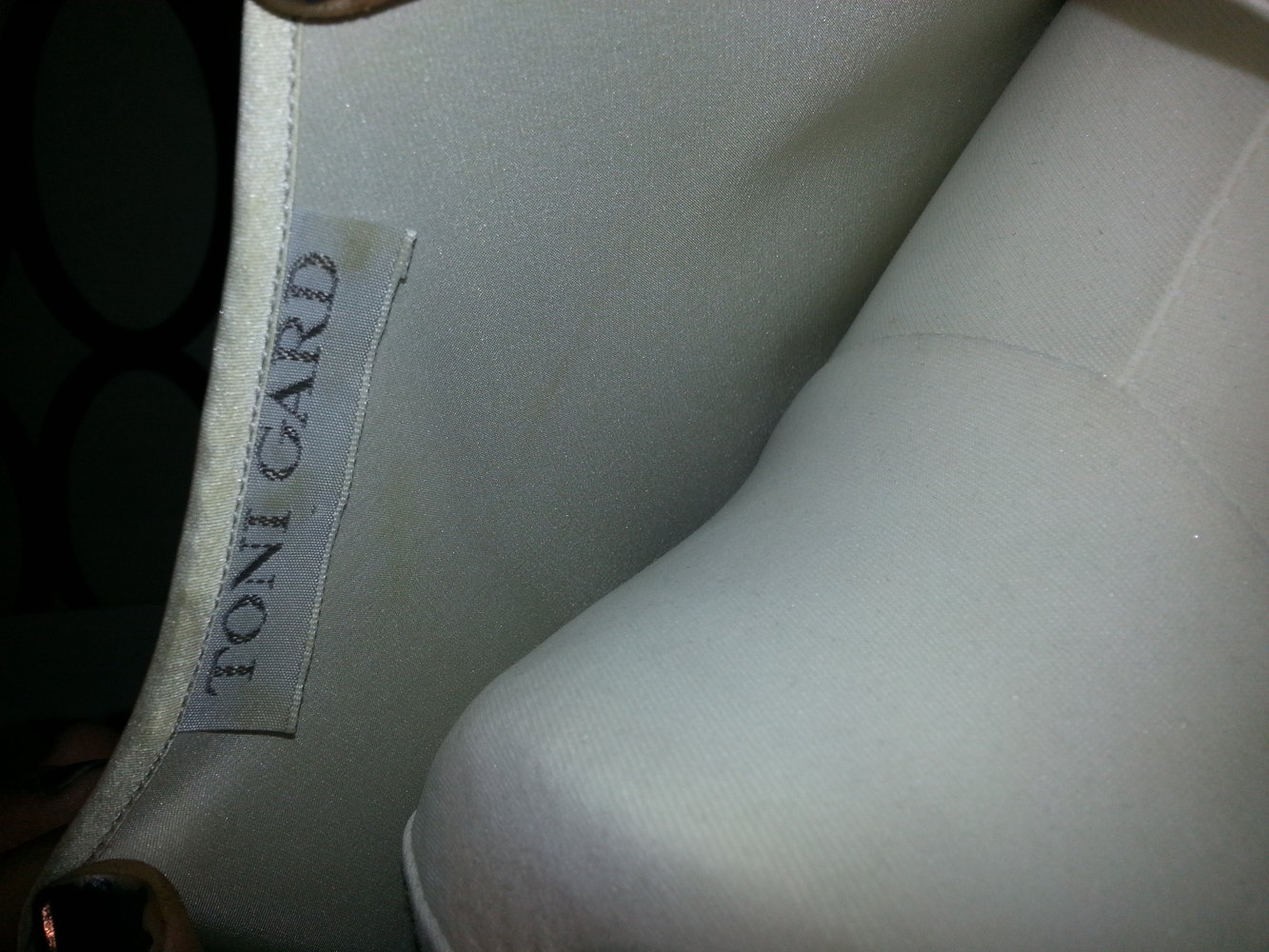 silberfarbenes langes Kleid von Toni Gard Größe 38 (Einzelstück)