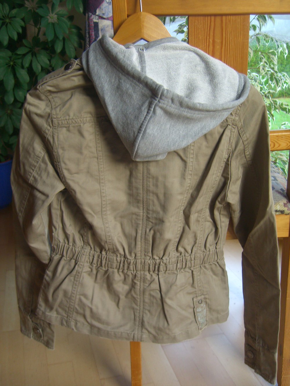 Übergangsjacke, beige/olivengrün
