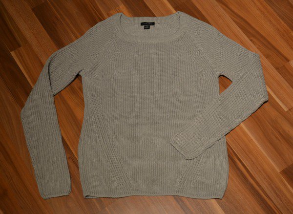 Grauer Strickpullover von New Yorker Amisu 34 XS Strick Blogger