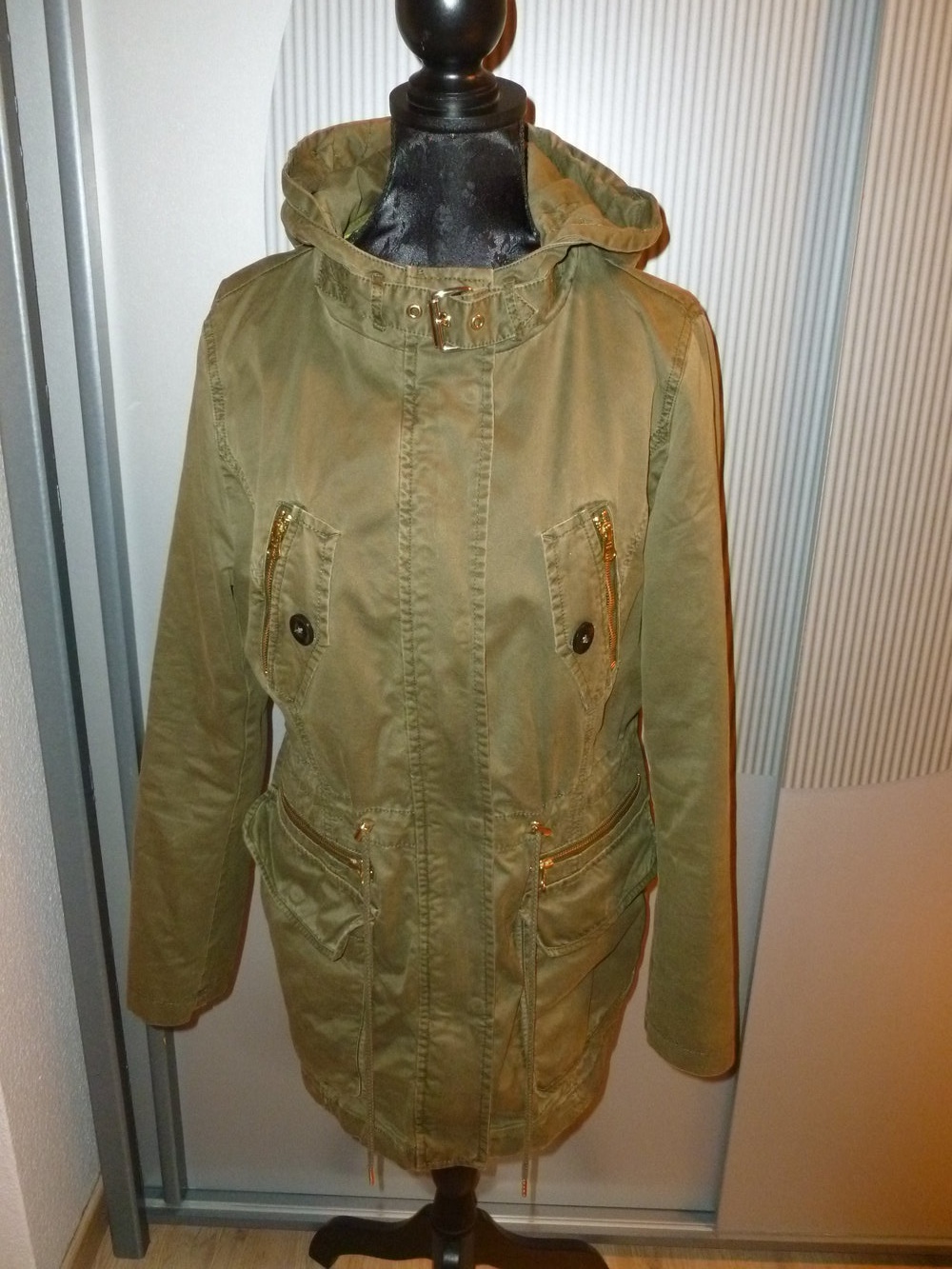 Übergangsjacke Jacke khaki gold Weste s.Oliver