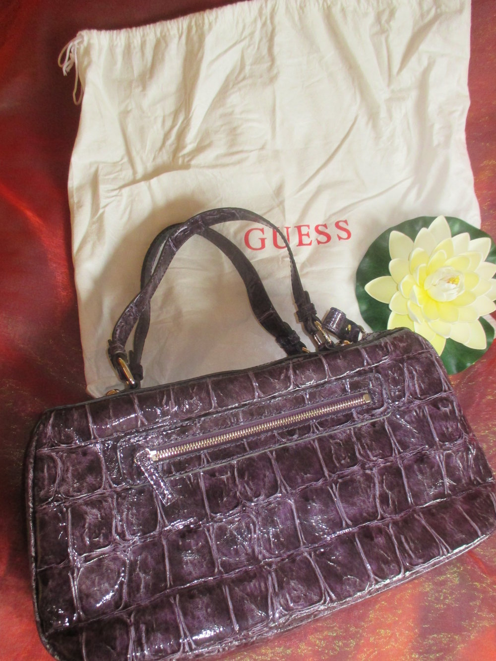 NEU * Kroko- Style * Lack- Leder * Henkel * Hand- TASCHE * Bag * Tote 