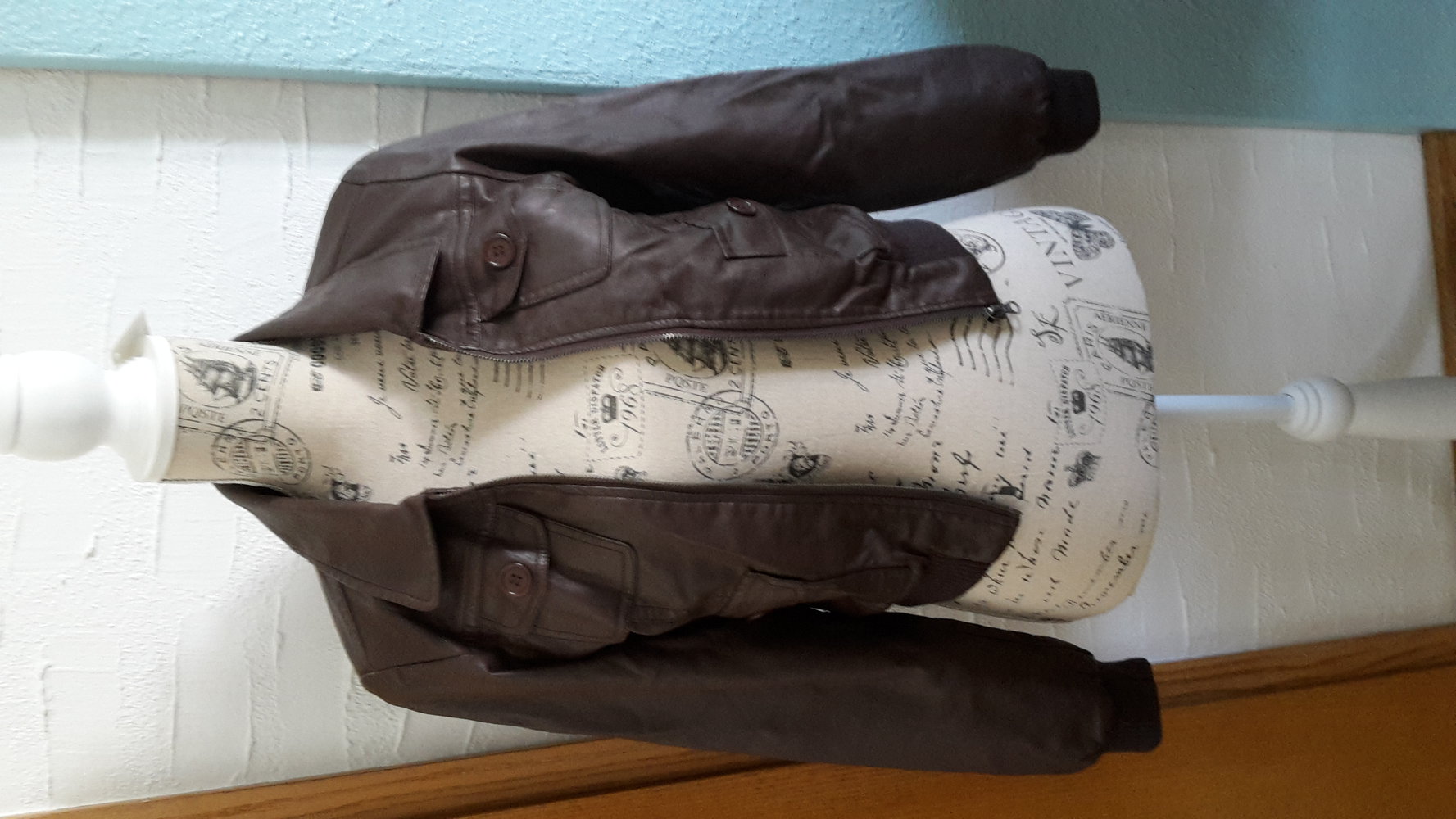 braune (Kunst)- Lederjacke 