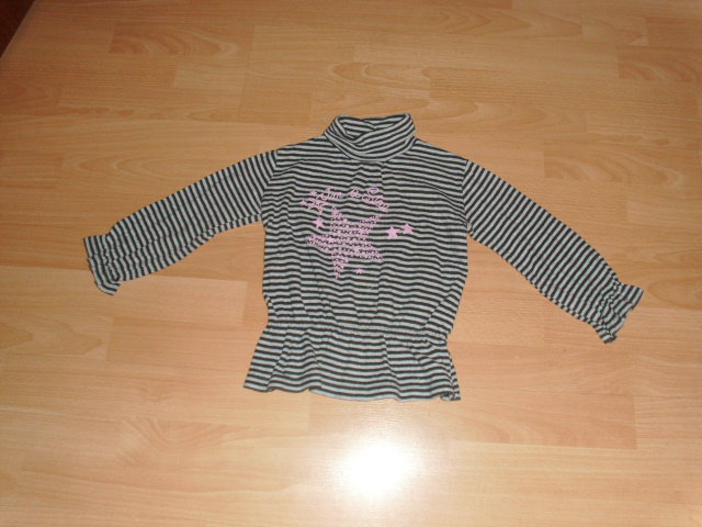 Langarmrolli von GRD, geringelt mit Motiv, Gr. 98