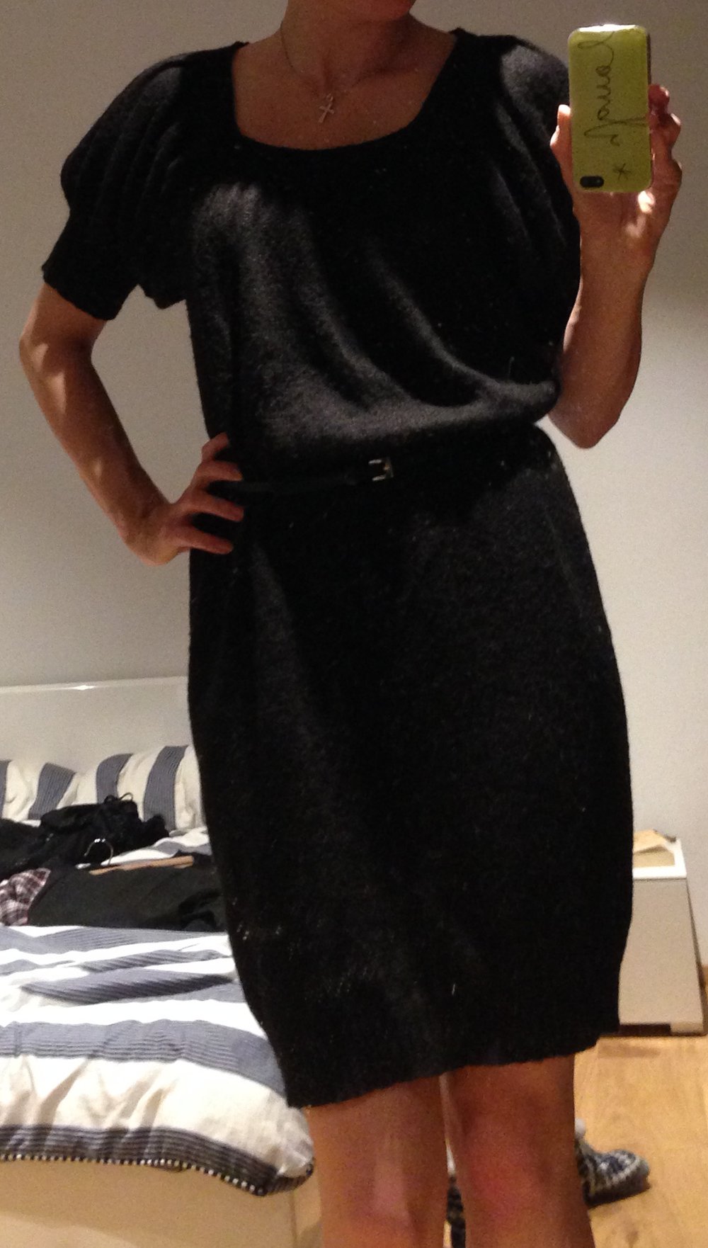 kurzärmliges Wollkleid von Sisley