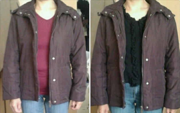 Schöne Jacke dunkellila