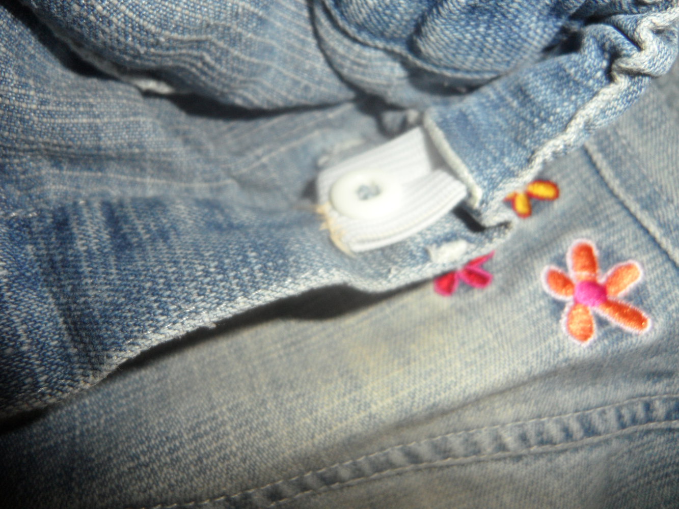 süße Hose Topolino Jeans Rüschen