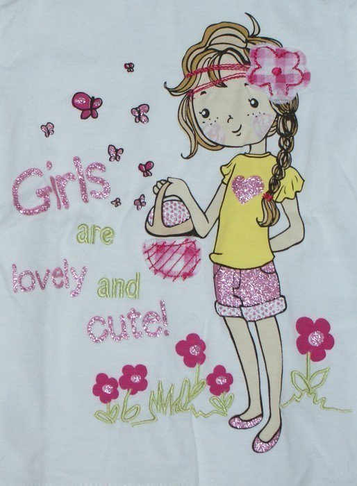 Super süßes T-Shirt mit Glitzer Gr.74