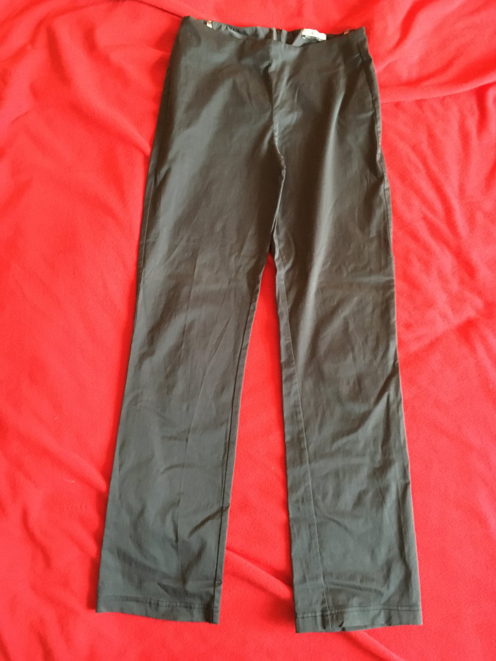 Glanz Hose, schwarz, strech