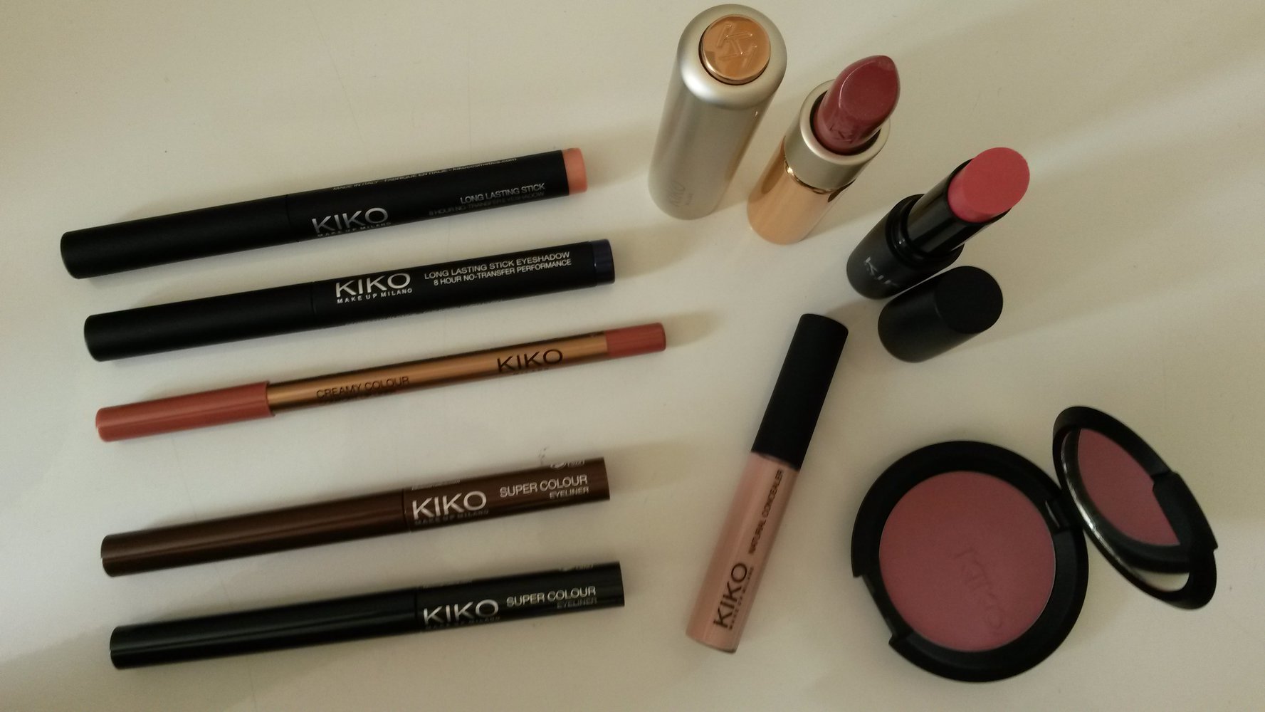 Kiko Probier Set Eyeliner Lippenstift Rouge Concealer