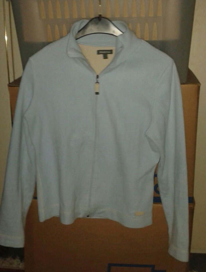 Hellblaue fleecejacke winter Herbst Street One 