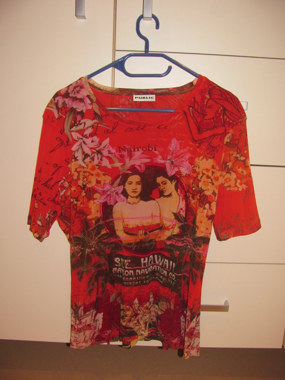 T-Shirt Shirt Kurzarm Größe 46 Public