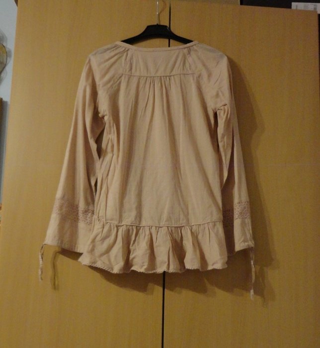 Tunika Bluse Basic nude 38 C&A Style Blogger Musthave