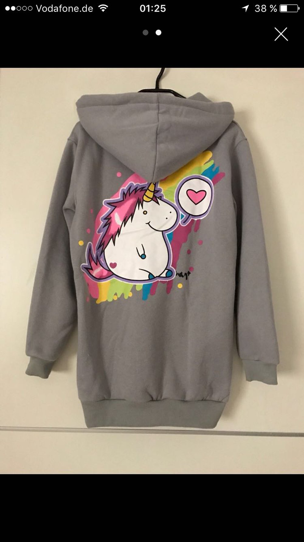 Einhorn Pullover neu 