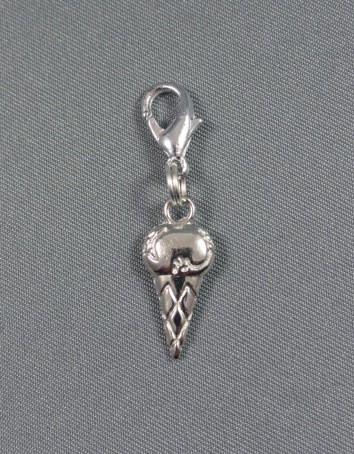 Eis Eiscreme Anhänger Bettelarmband Kette Charm NEU versilbert süß