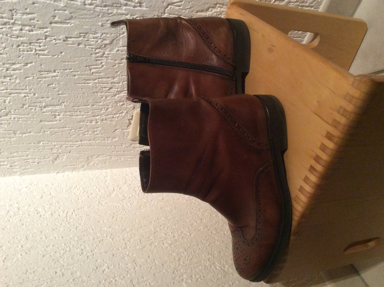 Tods Budapester Stiefel Stiefeletten Boots Glattleder Größe 8 neuwertiger Zustand Herren 