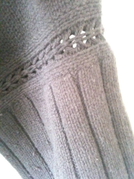 Wolljäckchen / Strickjacke Fledermausärmel