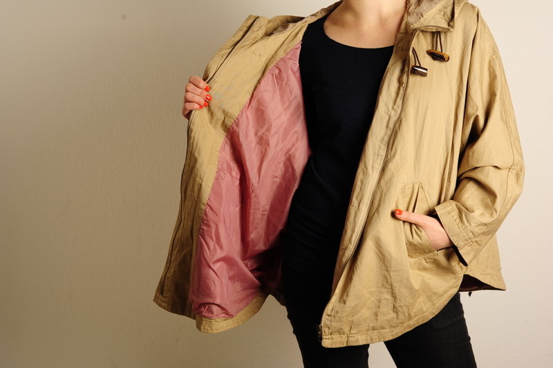 Jacke Übergangsjacke Fledermausärmel Cape Blogger Hipster Boho