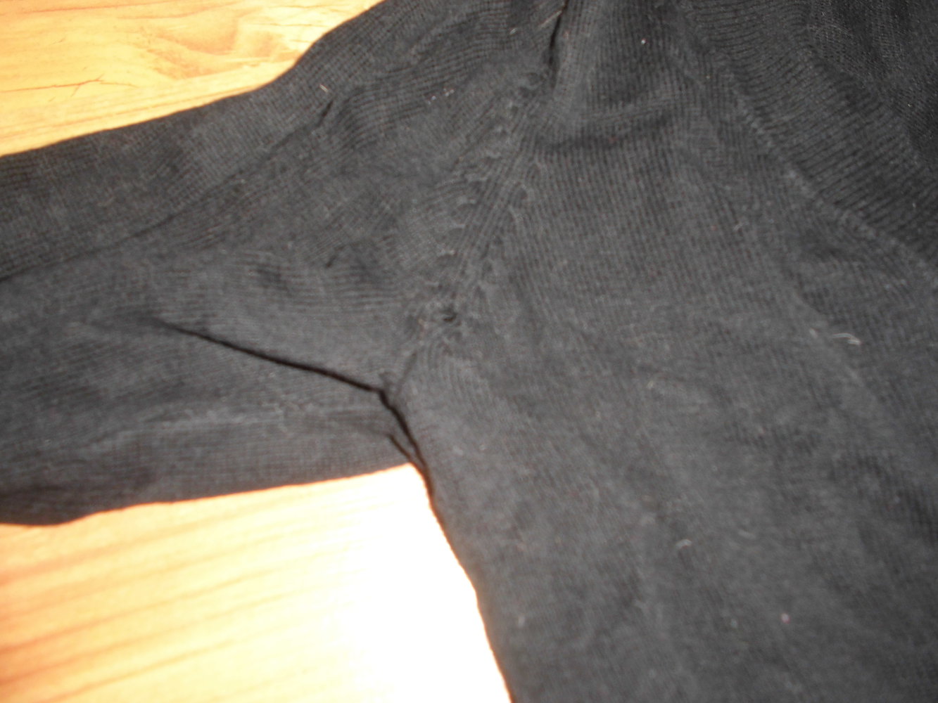 Schwarzer Pullover/Longsleeve - Größe S 34/36 - guter Zustand!