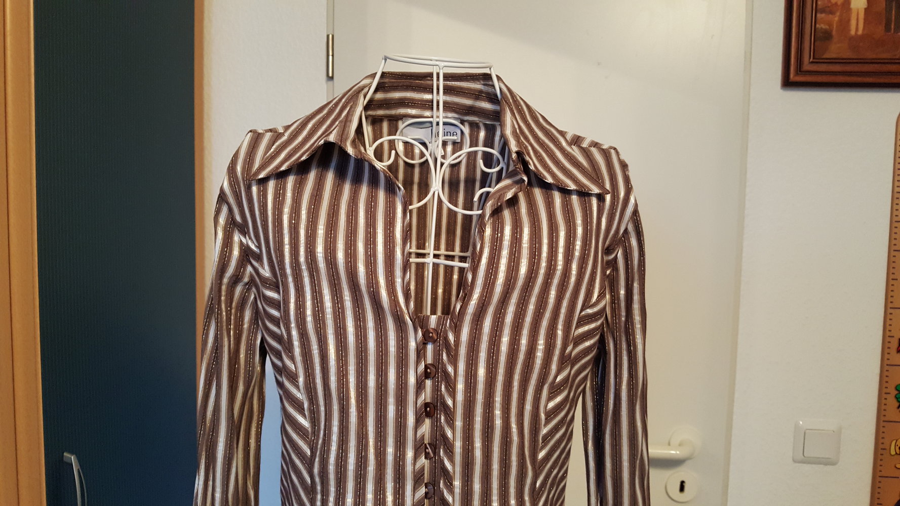 38. Bluse von Heine, Gr. 38, braun