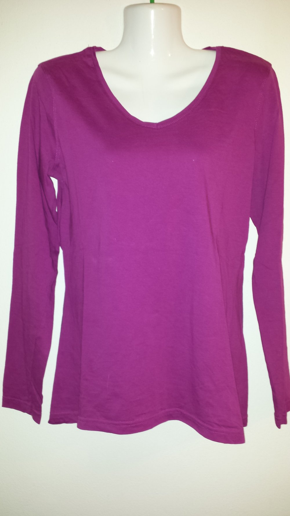 Neu Langarmshirt, violett, Gr. 36