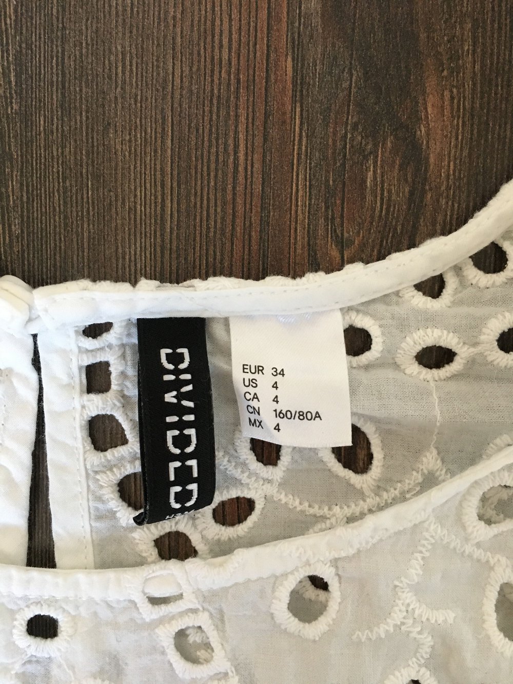 Weißes Top von H&M in 34