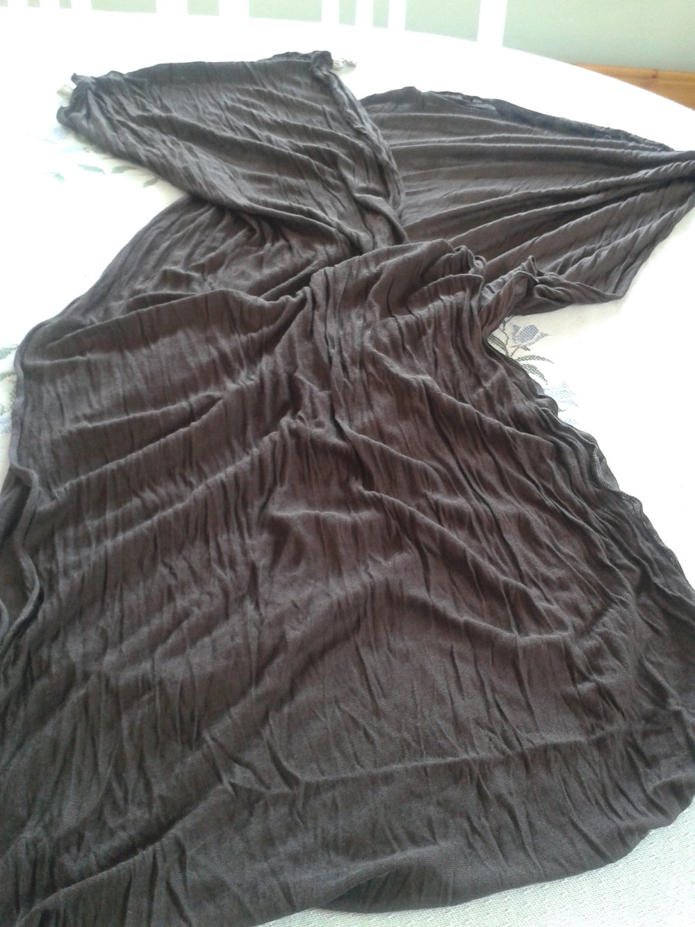 Schal dünn braun Herz