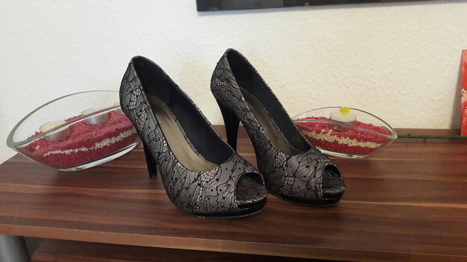 sexy Spitzen High Heels