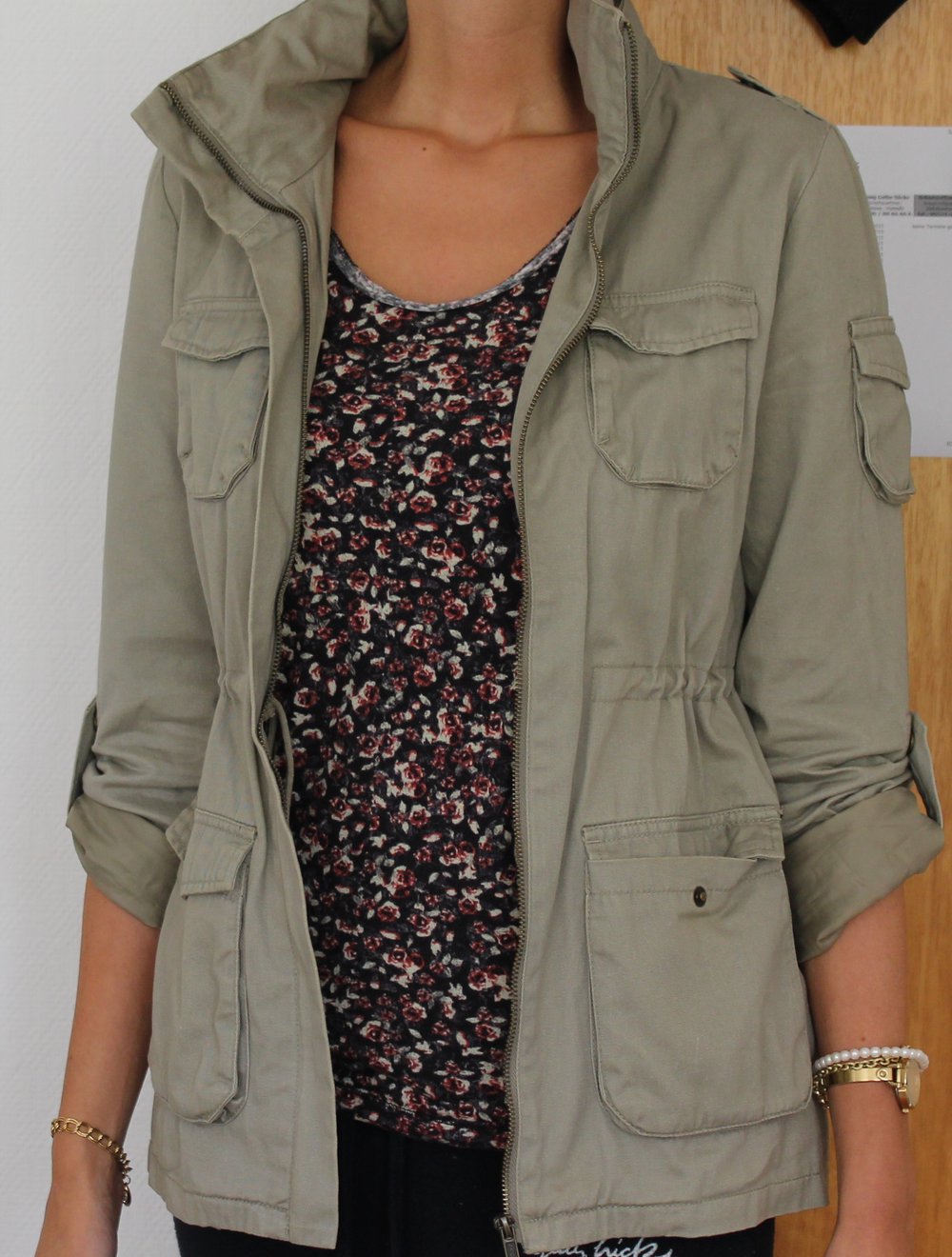 H&M Jacke, Parka perfekt für Herbst / Frühling khaki Größe 36