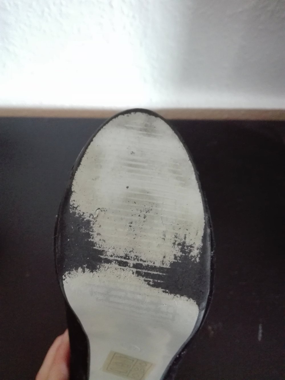 Schwarze Samt Plateau High Heels