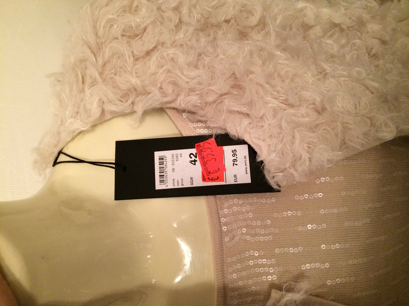 Zero Weste beige Creme 