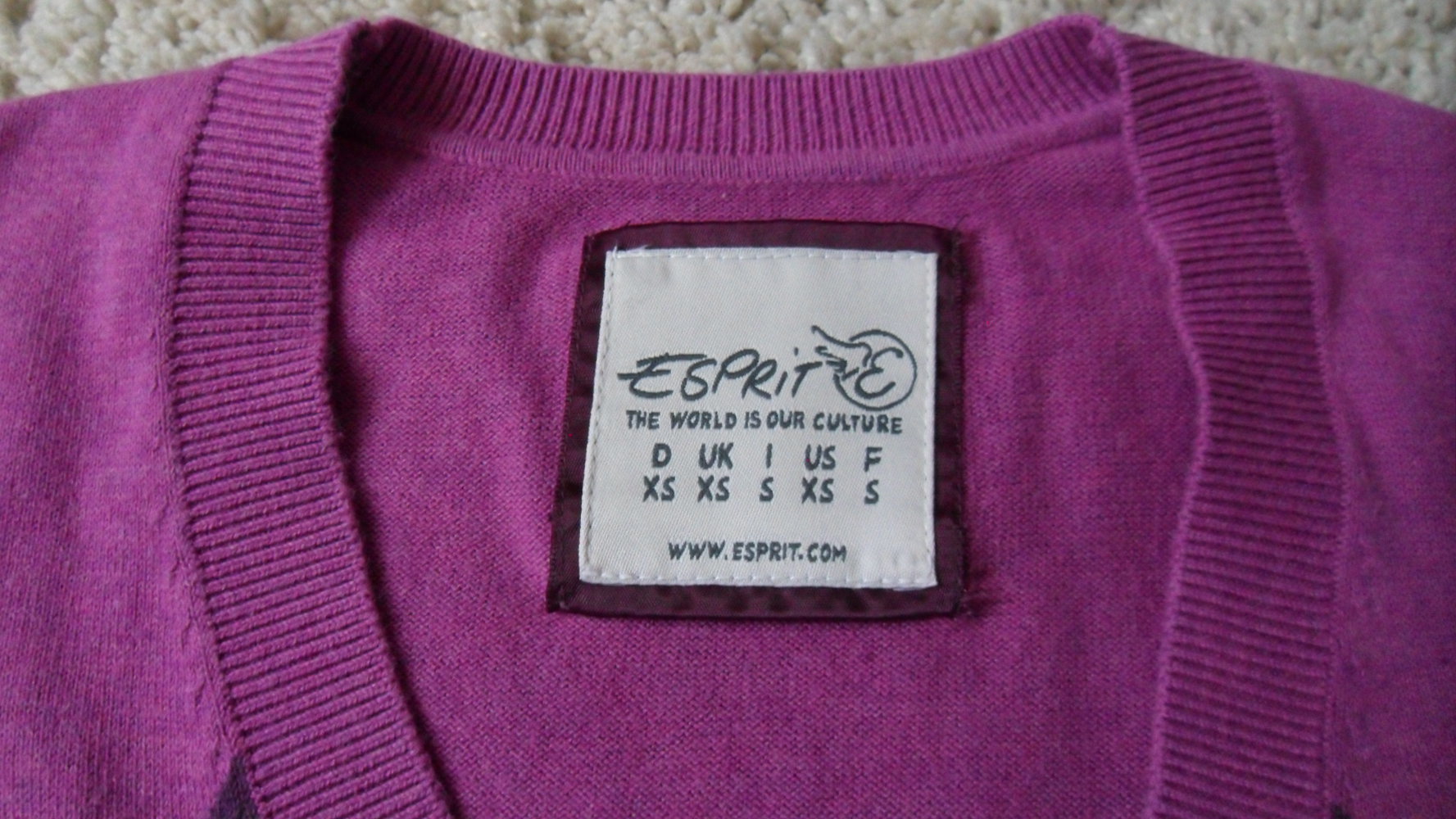 Esprit - Strickpulli - Strick- Pullunder - XS - S - Rauten - Design