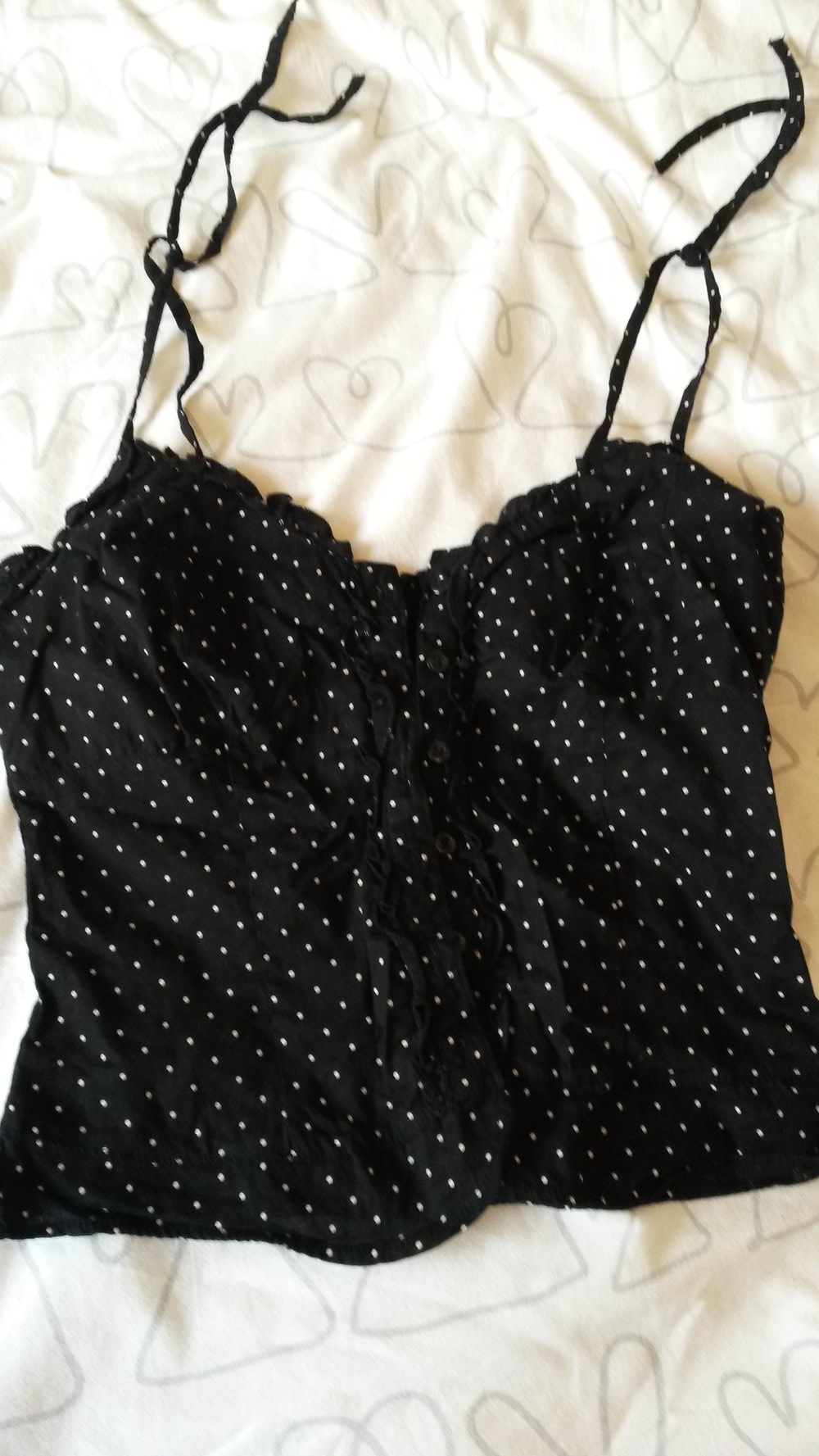 Tanktop mit Polka Dots / Pünktchen